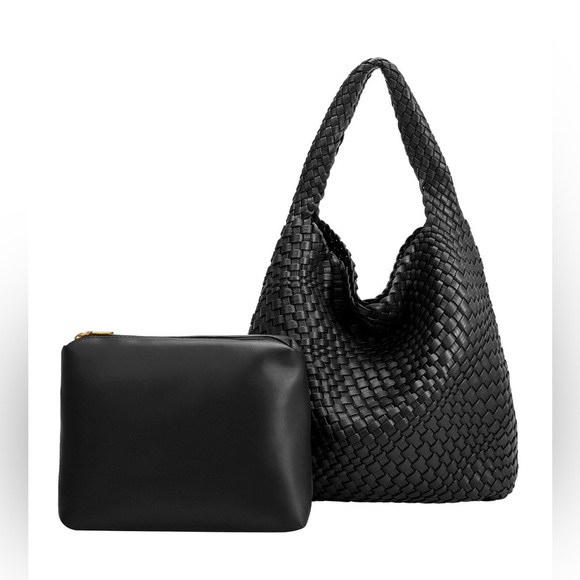 Mealie Bianca Johanna Shoulder Bag. Black. - Picture 7 of 15